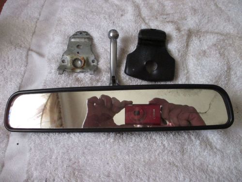 1969 -1972 pontiac gto lemans rear view mirror with bracket &amp; boot oem used