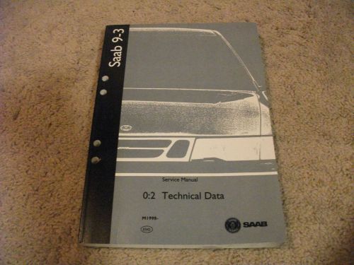 1998 saab 9-3 0:2 technical overview service manual