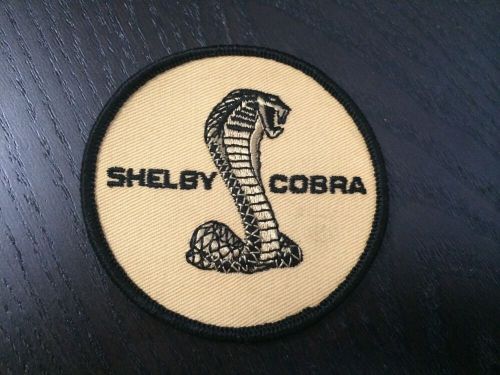 Gold shelby cobra 3 inch round jacket patch