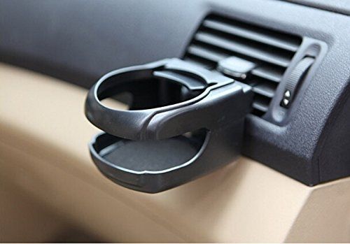 Aumo-mate portable black clip-on car truck a/c mount cup holder automobile