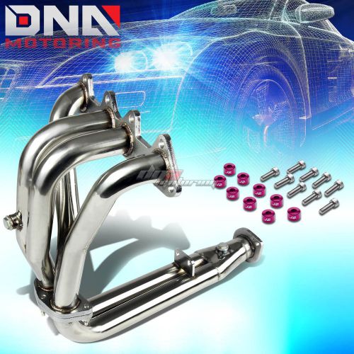 J2 for accord cd f22 stainless exhaust manifold header+purple washer cup bolt