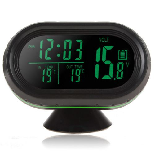 12v / 24v led display digital car clock thermometer temperature gauge voltmeter