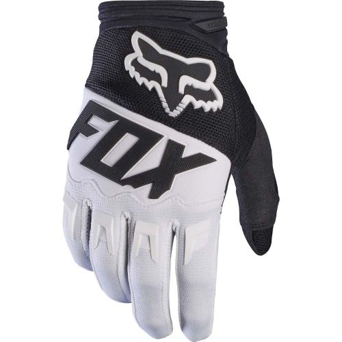 Fox racing mx moto dirtpaw race gloves black/white large 17291