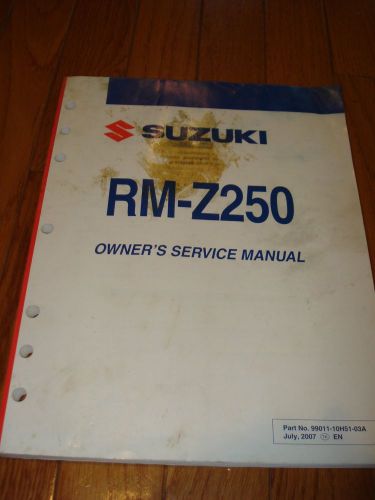 Suzuki rm z250 owners manual moto x manual motocross parts