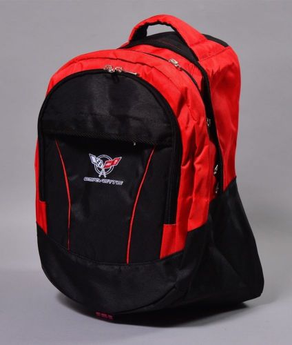 New chevrolet corvette black backpack bag