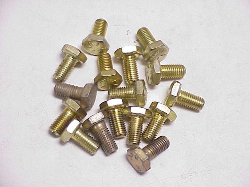 16 hex head bolts fine thread 1/4-28 x 1/2&#034; anodized nascar