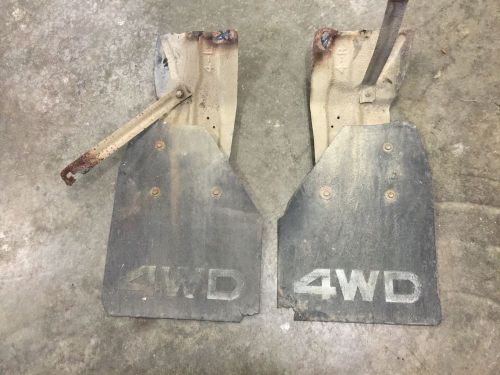 1984-1988 toyota 4x4 rear mud flaps. with brackets and support braces