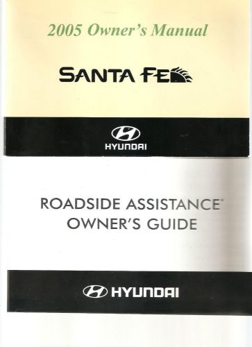 Hyundai santa fe 2005 owner manual with case free shipping