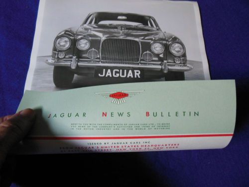 Original jaguar mark x (10) introductory factory press photo with release