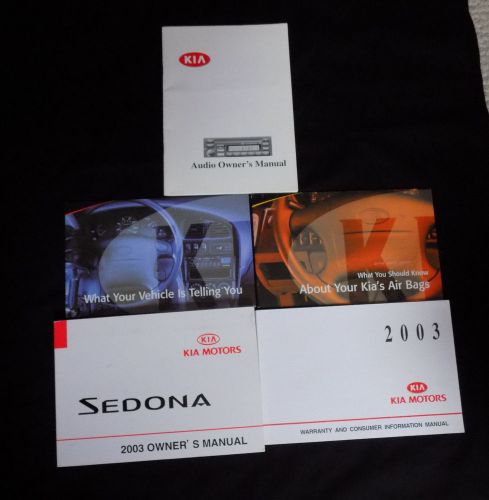 2003 kia sedona owner&#039;s manual