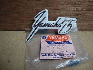 Yamaha 70 u7 u7e v70 v75 front emblem logo nos genuine 120-28315-60