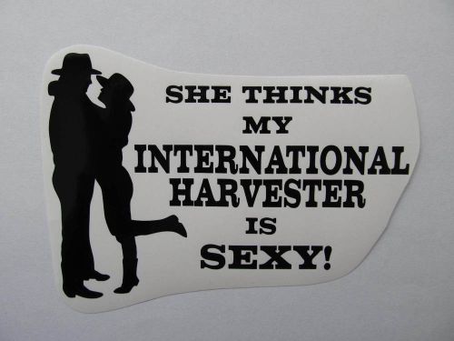 International harvester ih sexy tractor pulling decal  scout trailer sticker