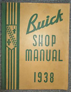 Vintage 1938 buick shop manual