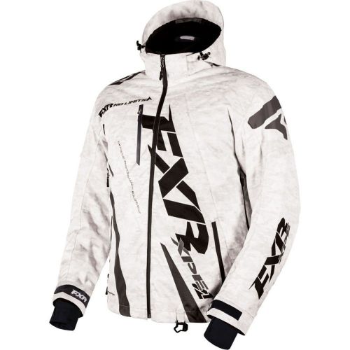 Fxr boost 2017 mens snow jacket white digi/black