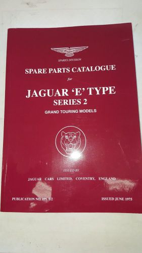 Jaguar e type xke xk-e series 2 4.2 spare parts catalog book 1969 1970 1971