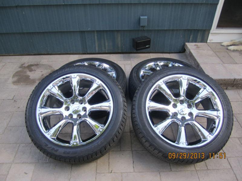 Chevy 22 inch rims/wheels and tires, bridgestone dueler h/l alenza p285/45r22