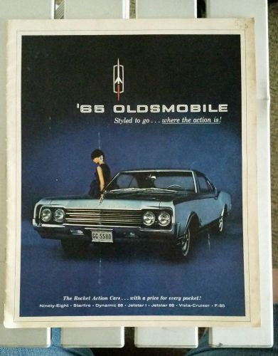 1965 oldsmobile original sales brochure starfire jetfire f85 cutlass 98 super 88
