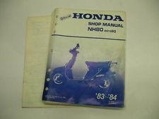 Honda aero 80 nh80 service manual 1983 - 1984