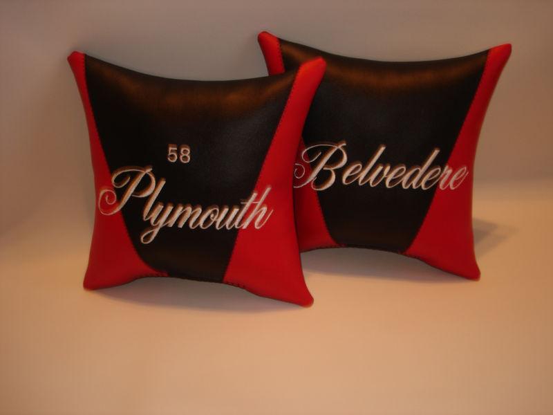 Plymouth (all models) pillow set to match your paint nice christmas gift!