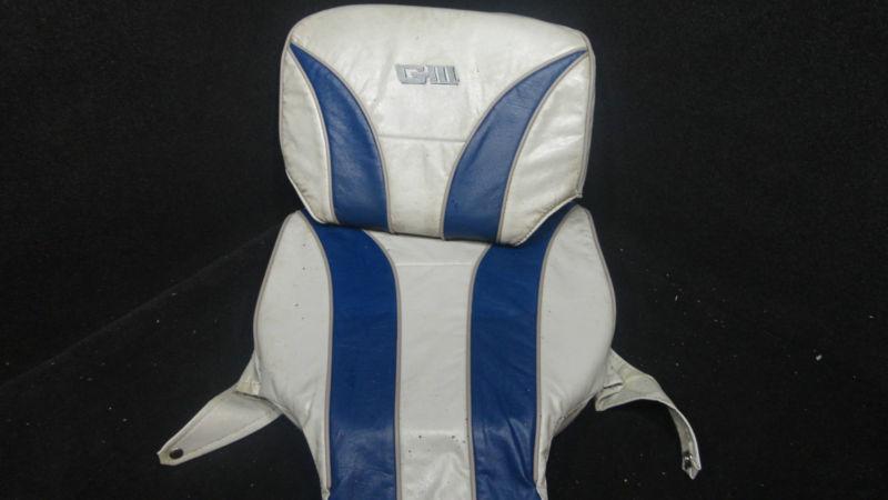 18" blue giii bass/pontoon boat seat cover/cushions k/i #47