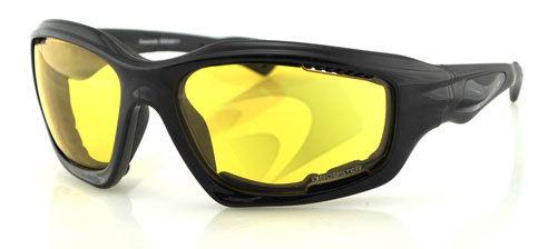 Bobster desperado sunglasses, anti-fog yellow lens w/ foam
