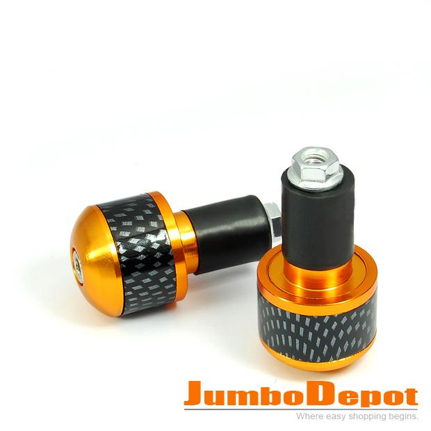 Motorcycles 7/8'' carbon fiber golden bar end plugs hot new fits for yamaha x 2