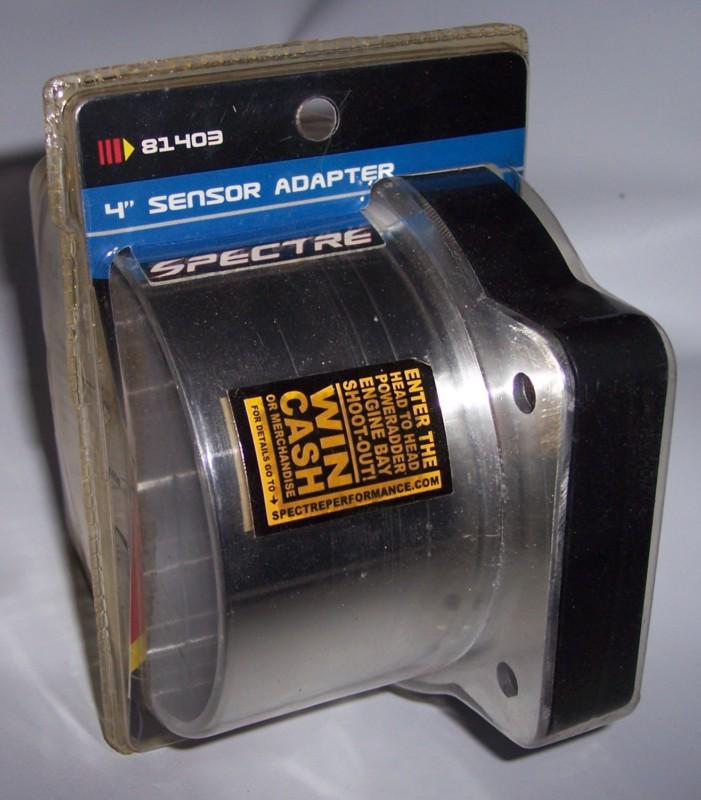 Spectre 4" mass air flow sensor adapter 81403 aluminum chrysler dodge