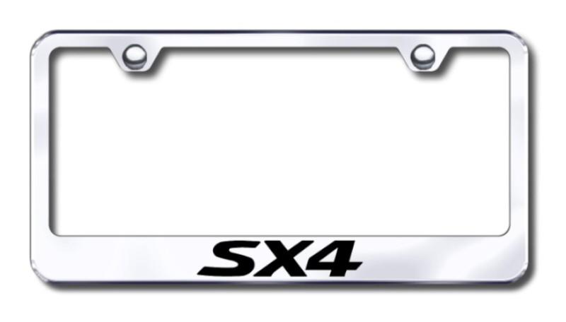Suzuki sx4  engraved chrome license plate frame made in usa genuine