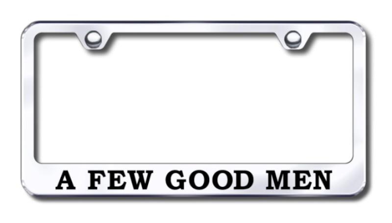 A few good men laser etched chrome license plate frame made in usa genuine