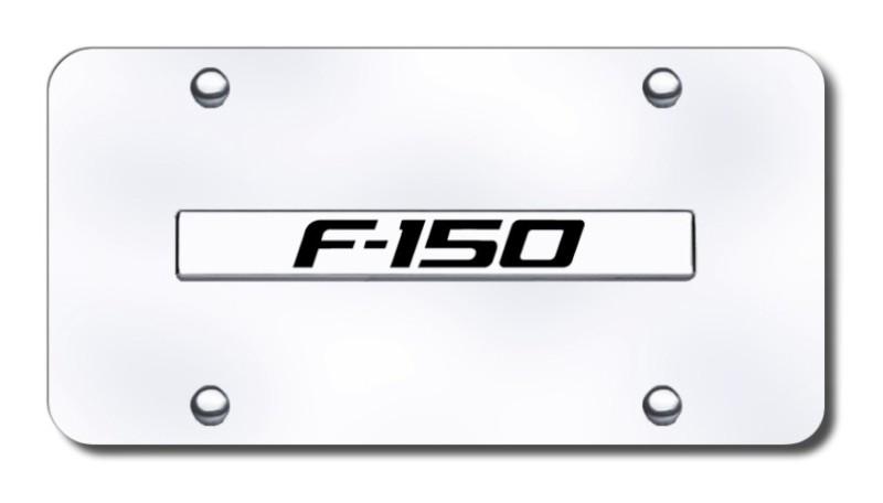 Ford f-150 name chrome on chrome license plate made in usa genuine