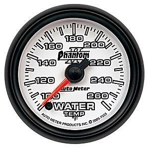 Autometer 2-1/16in. water temp; 100-260 f; fse