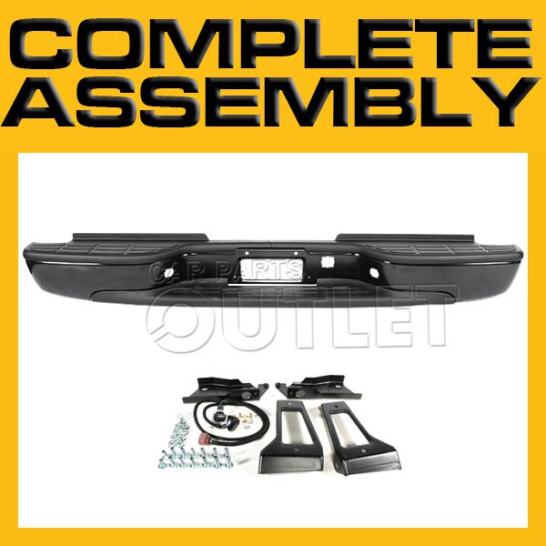 01-06 chevy silverado hd rear step bumper+pad+bracket b