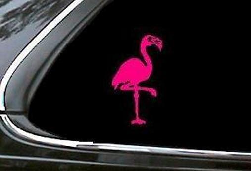 Pink flamingo sticker decal stickers decals    b7