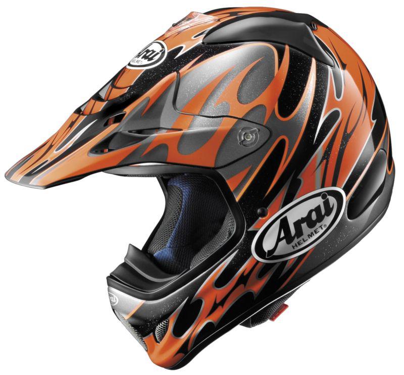 Arai visor for vx-pro3 motorcycle helmet - narita-3 orange
