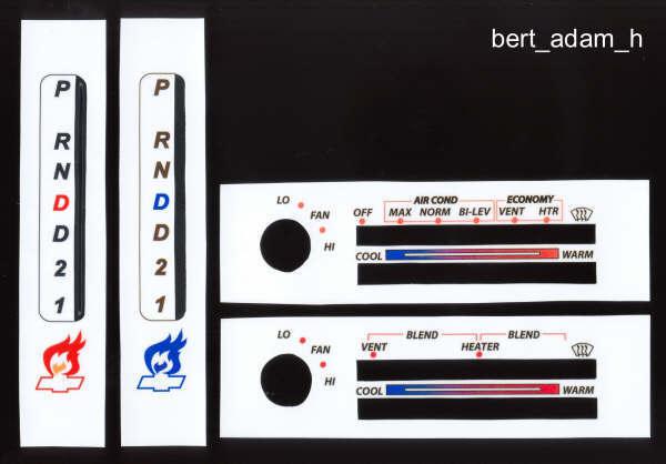 86-92 camaro climate control/hvac + shifter white face gauges