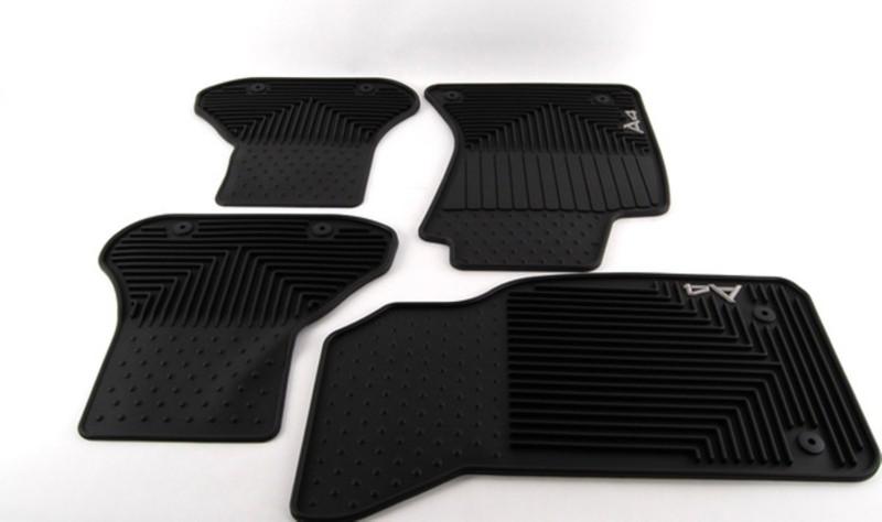 Brand new 1999-2002 audi a4 factory oem accessory rubber floor mats - set of 4 