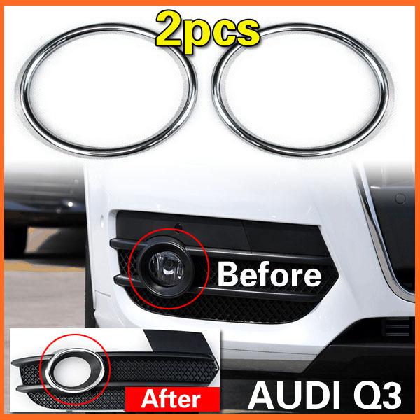 For audi q3 2012 fog lamps driving lights foglamps foglights cover  exterior 2p