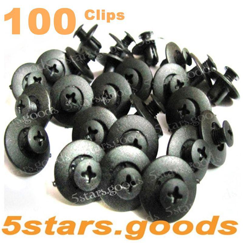 (100 pcs clips) fender liner clip for honda accord civic prelude (fit 8mm hole)
