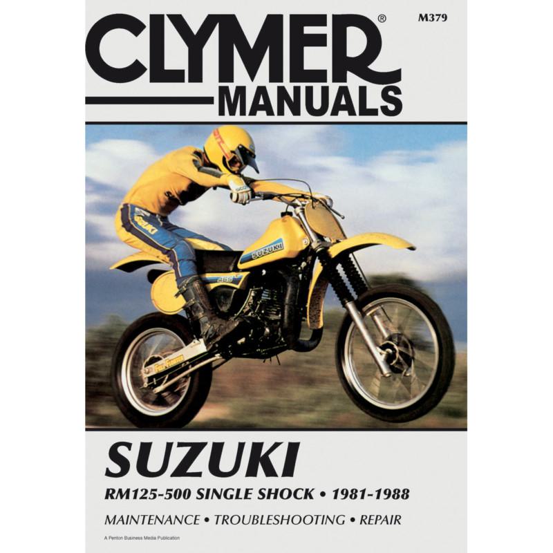 Clymer m379 repair service manual suzuki rm125-500 1981-1988