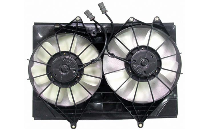 Radiator Dual Fan Assembly Compatible with 1998-2004 GS300 3.0L 6-Cylinder 