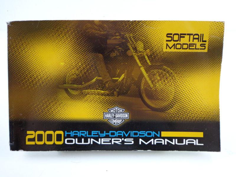 Harley Davidson 2000 Softail Models Owners Manual Set 99588-00D 