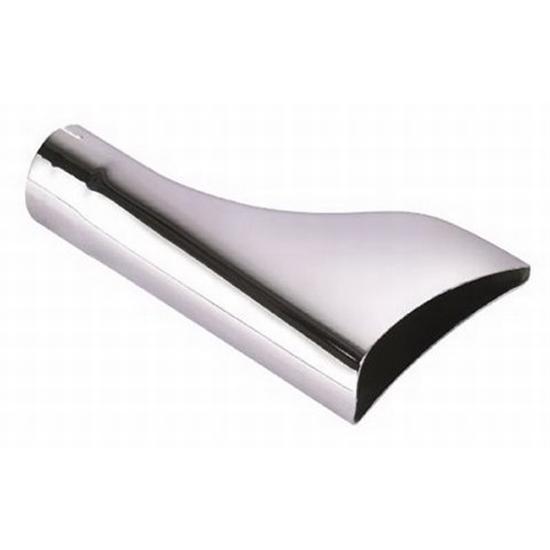 New 8" chrome fish tail tip exhaust, 1-7/8" od
