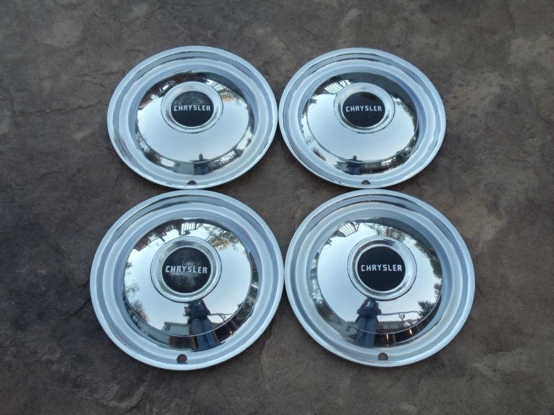 ~4~vintage~classic~ 1950 50 chrysler windsor/saratoga/newport hardtop hubcaps ~
