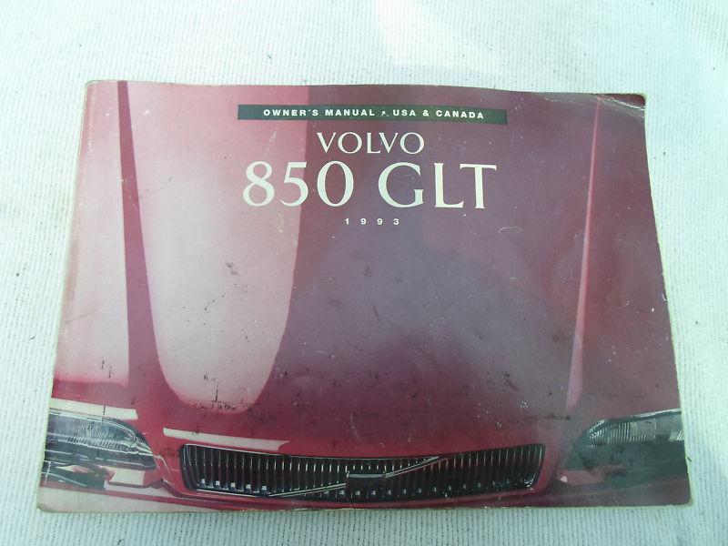 1993 volvo 850 glt original owners manual  oem! free shipping!