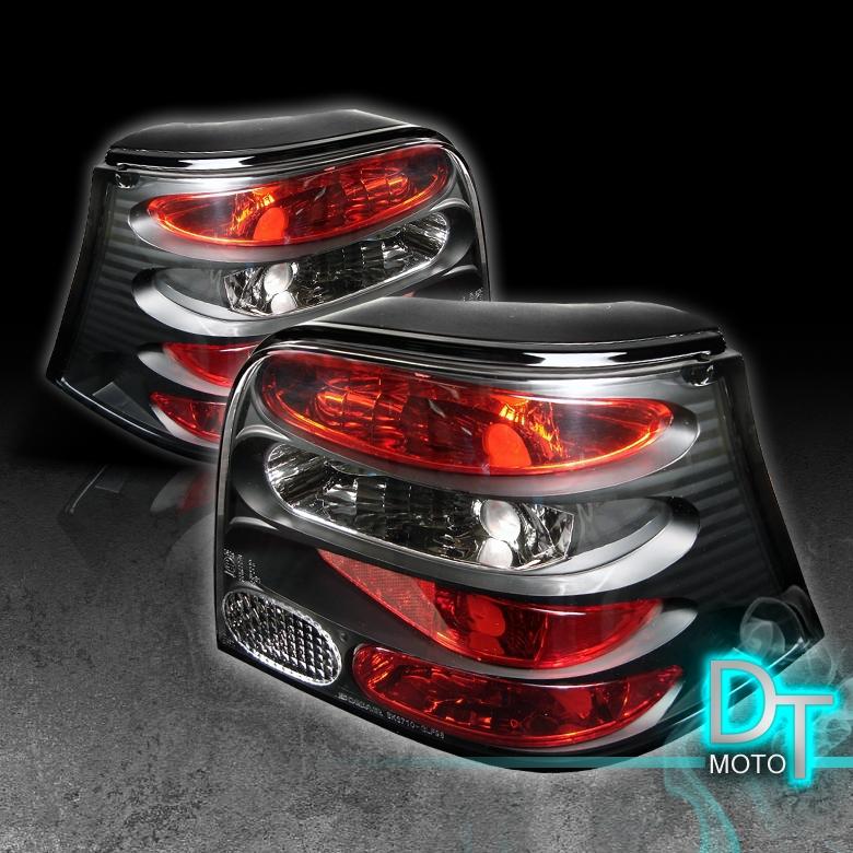 Black 99-06 vw golf mk4 r32 euro altezza tail lights lamps left+right pair sets