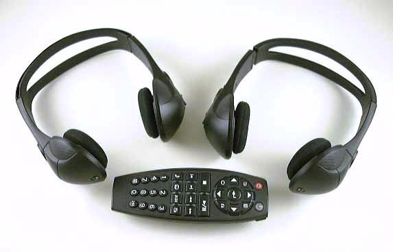 Wireless headphones & dvd remote  2007-2010 2011 2012 2013 chevrolet avalanche