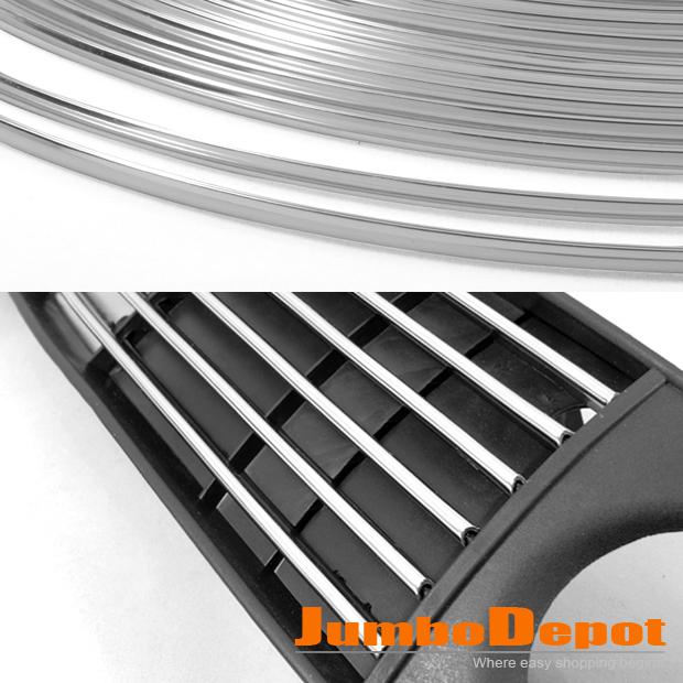 Chrome effect air vent strips 3m x 6mm 1p for gate door trim panel air condition