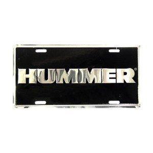 Hummer h1 h2 h3 humvee army military license plate tag id lisence emblem chrome
