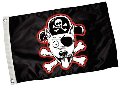 Paws aboard 4300 pirate dog flag