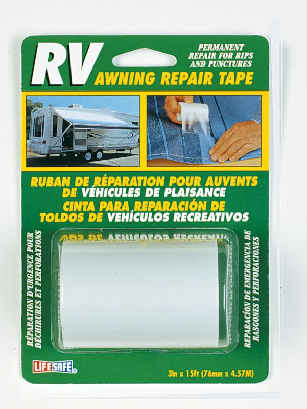 Lifesafe re3848 awning repair tape 3" x 15'  clear